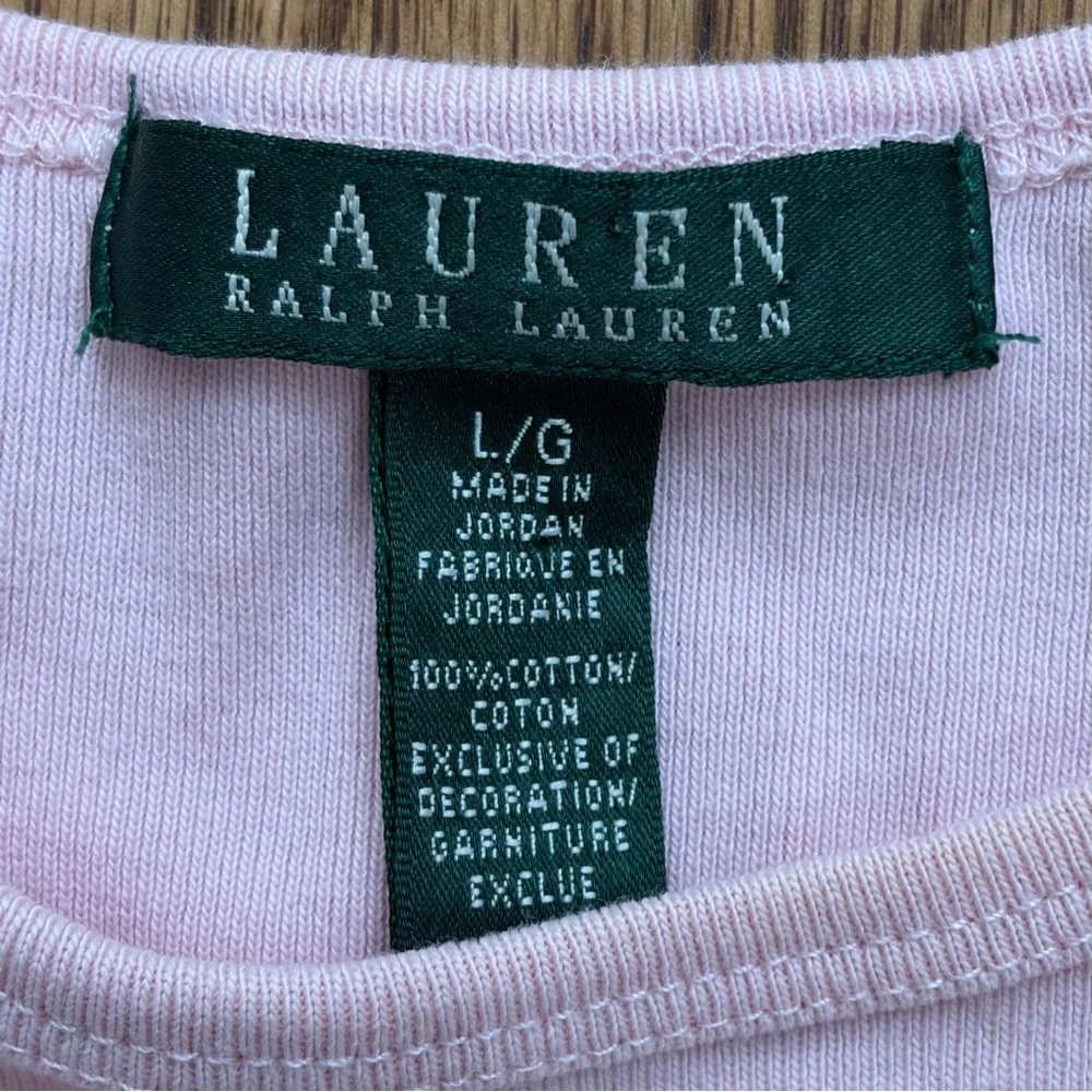 Ralph Lauren Light Pink Long Sleeve Tee